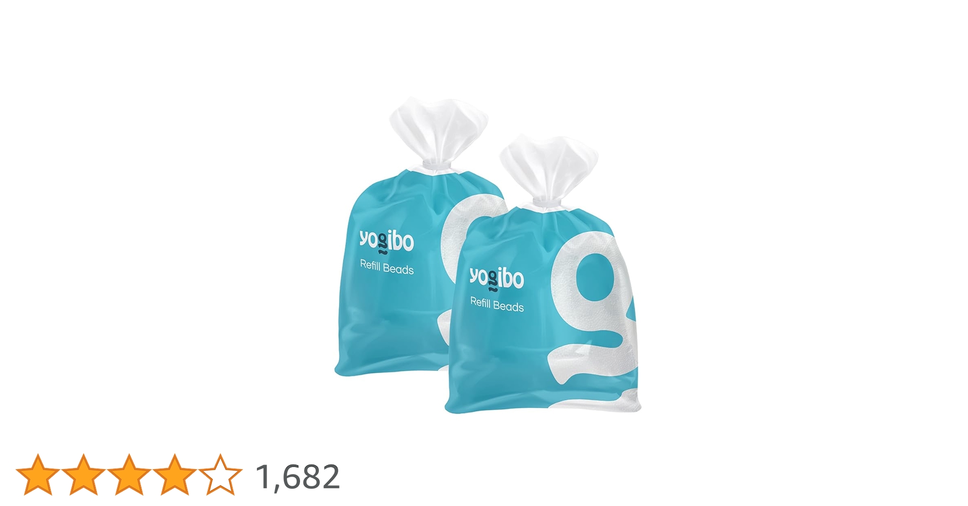 yogibo Refill Beads2袋 2個キャップ付き 未開封 Yogibo / ヨギボー 補充ビーズ（3000g 174L） リフィルビーズ 詰